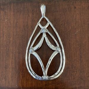 Silpada Silver Teardrop Necklace Pendant